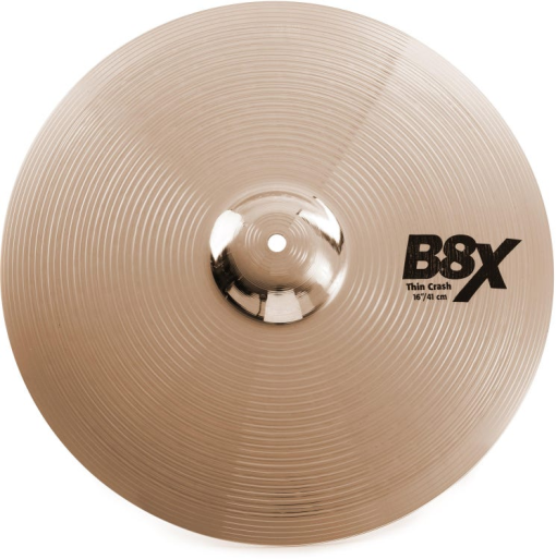 Sabian 16 inch B8X Thin Crash Cymbal 41606X-1